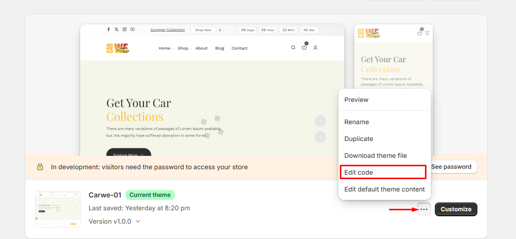 Carwe - Auto Parts & Car Accessories Shopify Theme