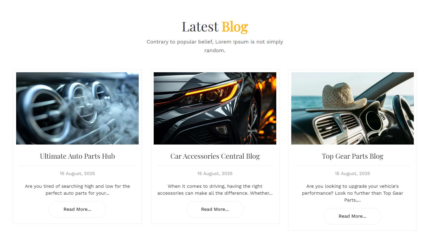 Latest Blog